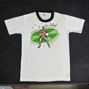 Vintage Elvis Presley 1956 Shirt Men Large 50s Original Heartbreak Hotel Allison